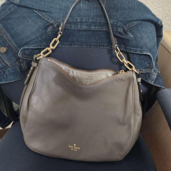 kate spade Handbags - Kate spade dark gray  shoulder bag, 15 x 11